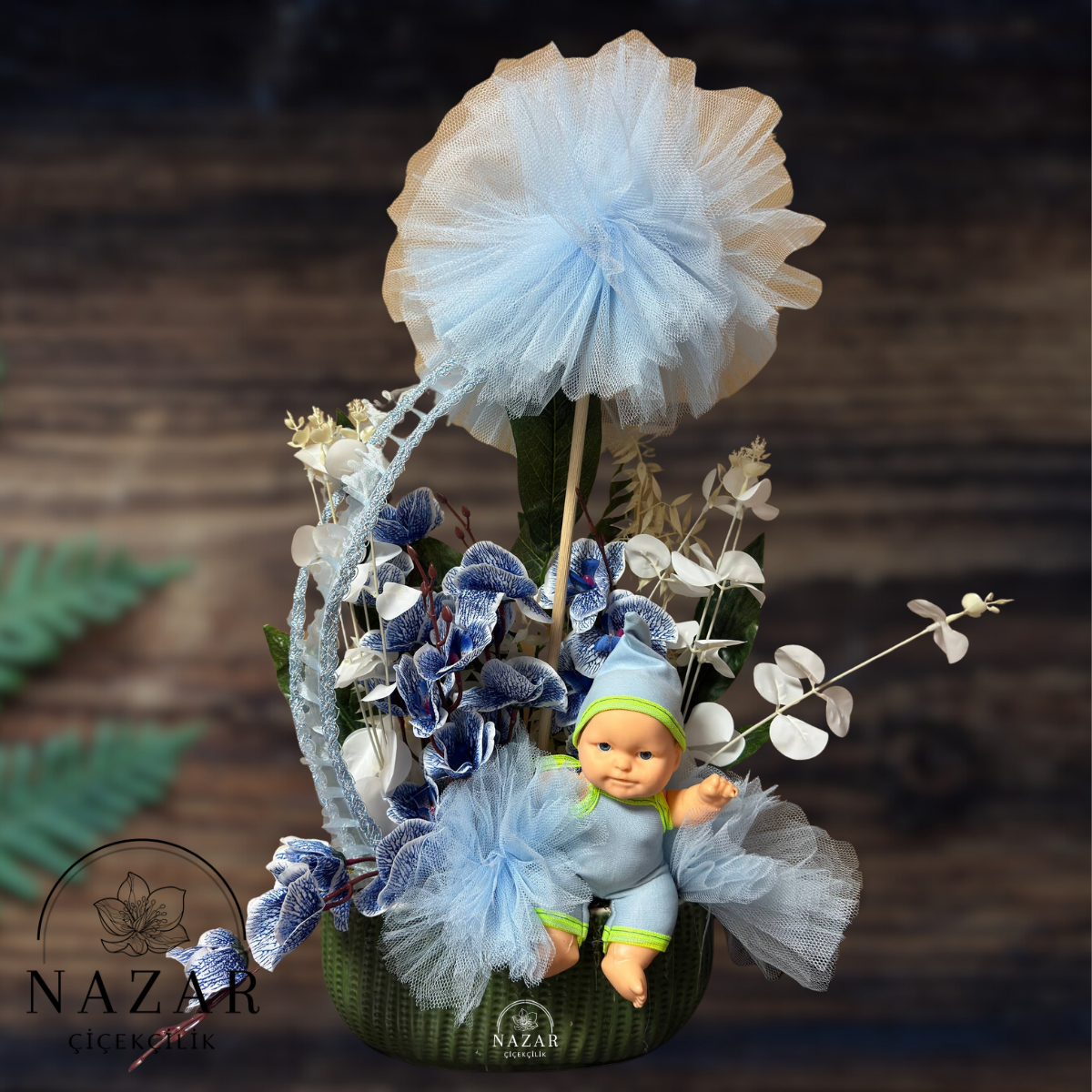 Yeni Doğan Erkek Bebek Tasarım ( Aynı Gün Teslimat )