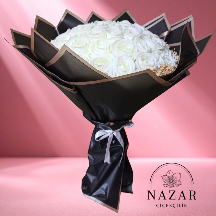 41 ADET BEYAZ GÜL DEMETİ